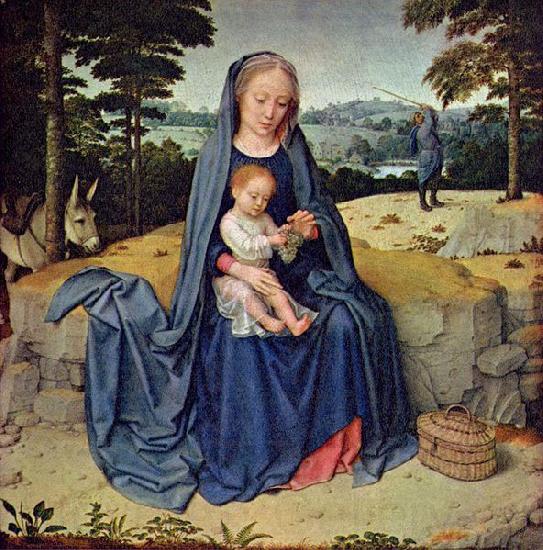 Gerard David The Rest on the Flight into Egypt Spain oil painting art